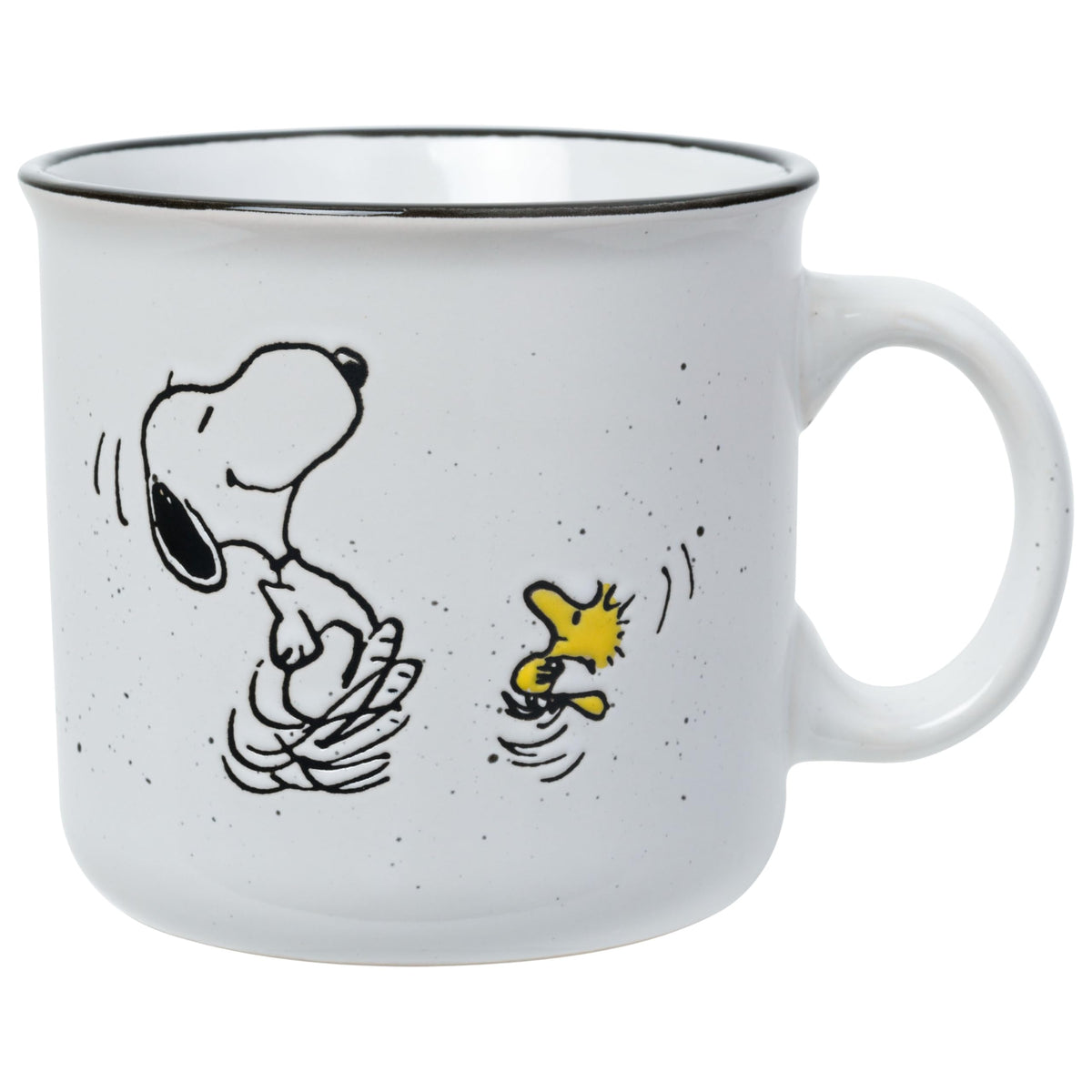 Silver Buffalo Peanuts Snoopy Fall Leaf, Wide Rim Ceramic Mug, 16oz
