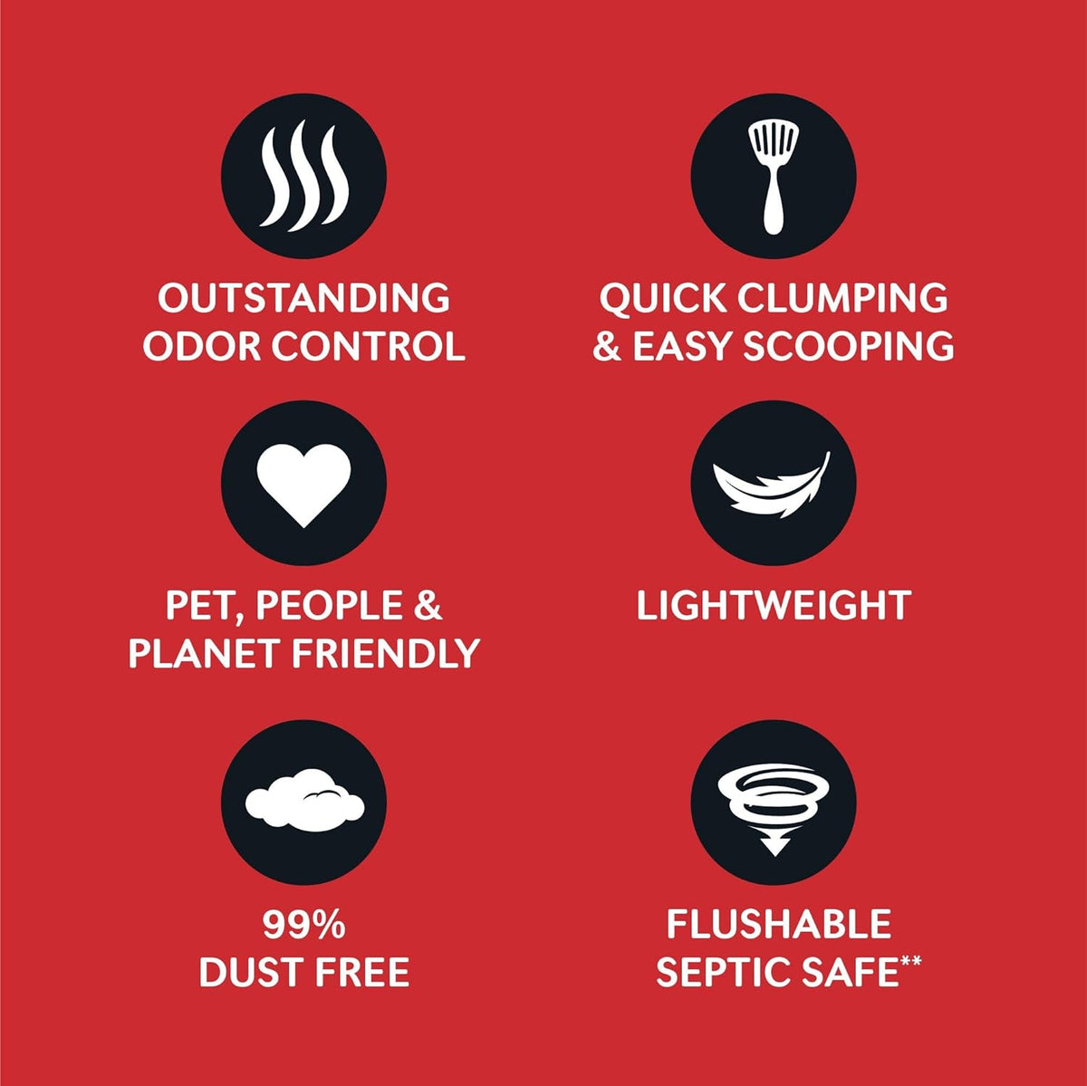 World's Best Cat Litter, Multiple Cat, Unscented, Lasts 2X Longer, 8 lb Bag | Controls tough multi-cat odors and lasts 2x longer; natural corn litter, quick clumping, flushable, 99% dust free