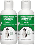 Nutramax Welactin Omega 3 Fish Oil for Cats, Skin and Coat Health Supplement, Plus Kidney, Brain, and Vision Support, Premium Omega 3 Fatty Acids EPA and DHA, 4 Ounce Liquid