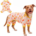 KYEESE Dog Christmas Pajamas for Small Dog Velvet Onesie with Red Snowflake