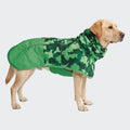 Spark Paws Dog Raincoat, Waterproof Windproof Rain Jacket, for Small Medium Large Extra Large Dogs, Reflective Breathable Full-Body Coverage Dry Suit - Neon White Navy Blue, 2XL
