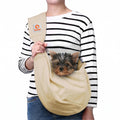 Tomkas Small Dog Sling Carrier - Classic Pocket & Classic Strap - Wrap Carrier - for 3-10 lbs Pets(Black)