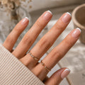 CurvLife Milky White Square Press on Nails Short, Soft Gel Fake Nails with Clean Nude Apricot Design Full Cover False Nails Glossy Nude Glue on Nails Artificial Stick on Nails for Women