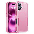 Magnetic for iPhone 16 Case Rugged Dual-Layer Shockproof Black