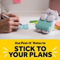 Post-it Note Dispenser, White Cat Design, 1 Dispenser, 1 Pad, 45 Sheets