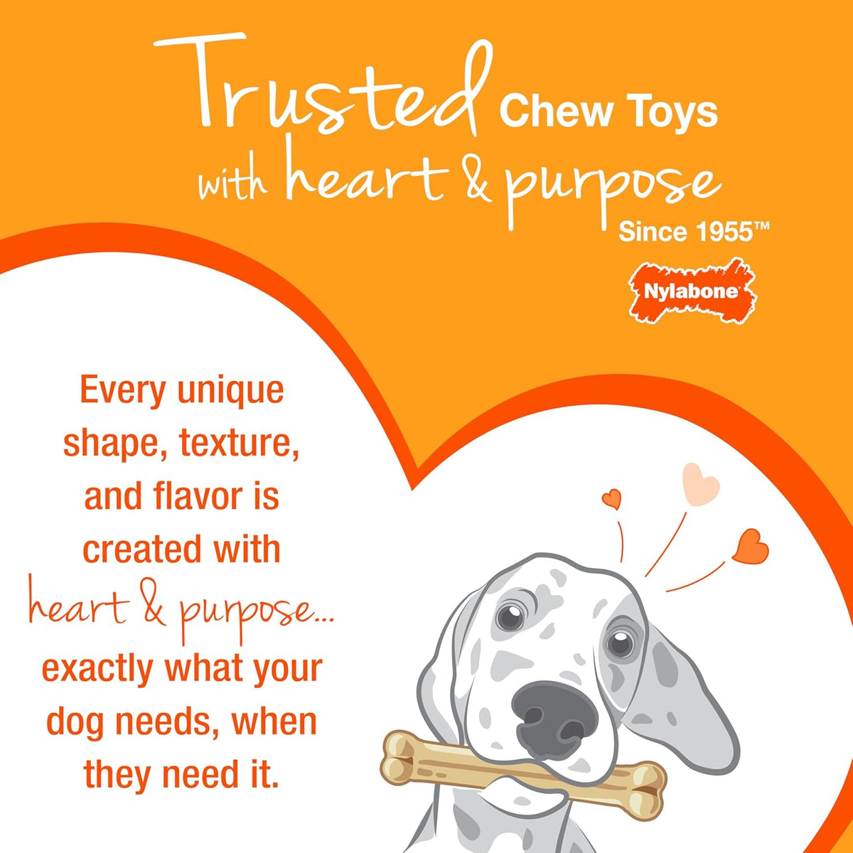 Nylabone Original Bone Power Chew Toys for Dogs, Durable & Tough Dog Toys for Aggressive Chewers, Long Lasting Chicken, Bacon, and Peanut Butter Flavor, Small - Up to 25 lbs, 1 Count