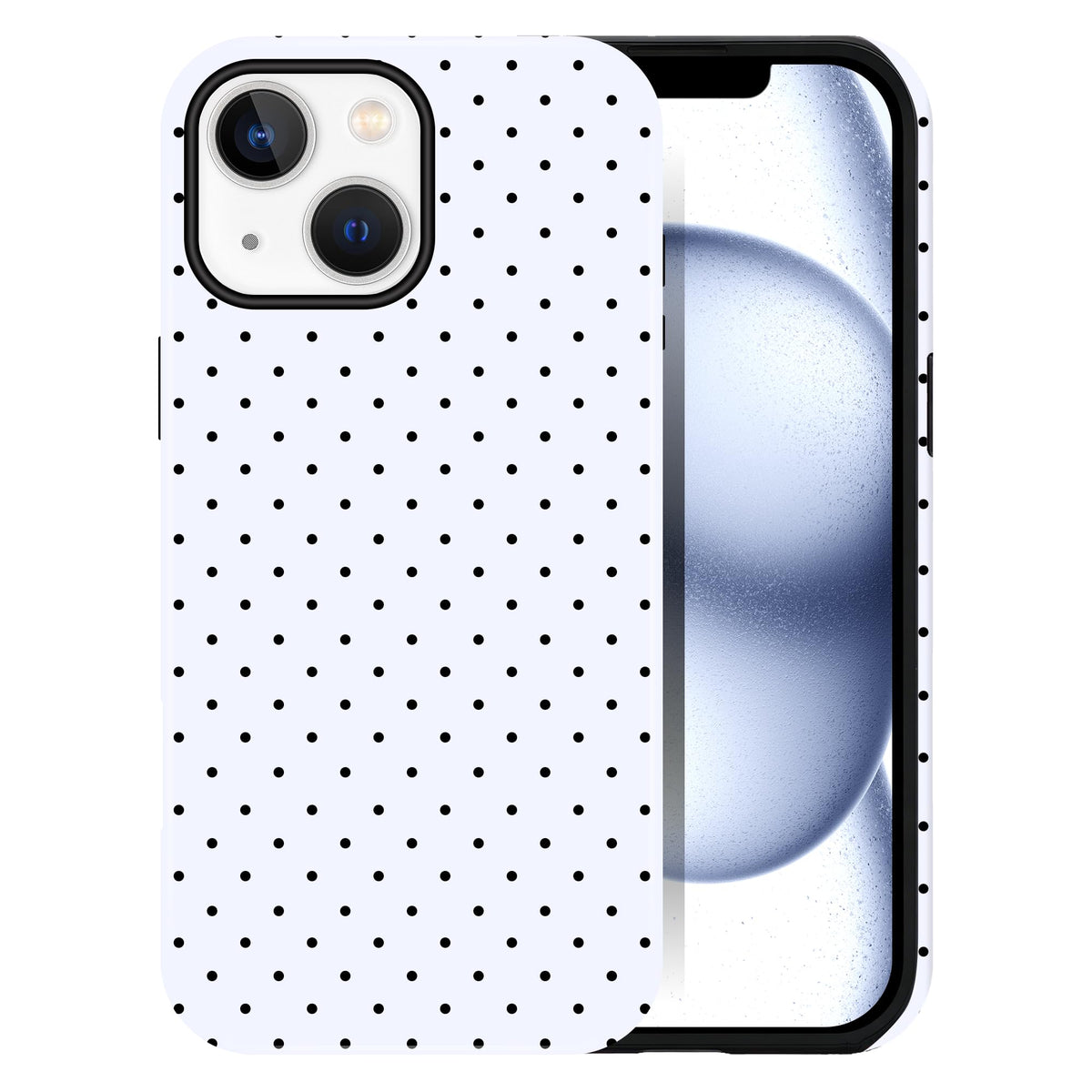Polka Dot Pattern Phone Case for iPhone 13/14 6.1", Wine