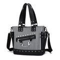 Gothic Backpack Canvas Bag Luminous Fashion Skull Crossbody Printed Bag Zipper Luminous Striped Shoulder Bag (Sternum Bag)