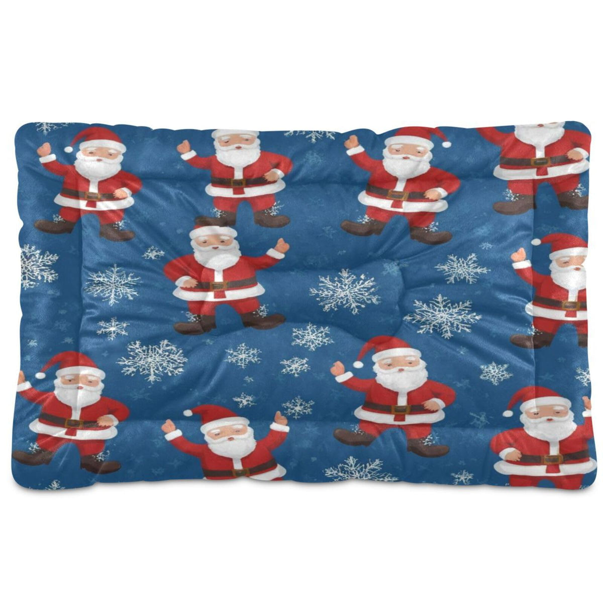 Christmas Patch Pet Bed Pad Soft Dog Bed Mat with Anti-Slip Bottom, Machine Washable Crate Pad Mattress for Dog Sleeping- 24 * 18inches