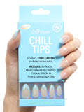 Chillhouse - Chill Tips, French Tip Press On Nails Kit - Going to the Barre (Oval) - 30 Nail Shapes & Sizes - 2 Weeks of Wear - Customizable Fit - French Manicure Kit - Women Owned, Beauty & Self Care