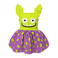 Fitwarm Halloween Pumpkin Dog Dress, Funny Dog Halloween Costumes, Doggy Clothes for Small Dogs Girl, Pet Apparel, Orange, Black, Purple, Small