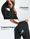 Heathyoga Fleece Lined Leggings with Pockets for Women Thermal Yoga Pants