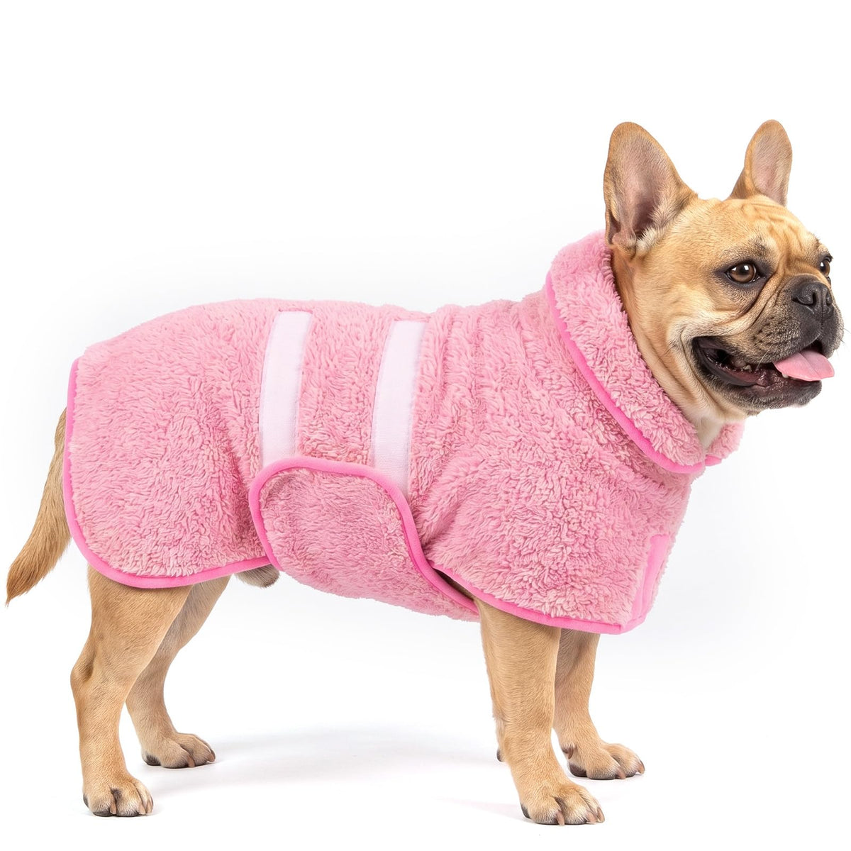 Dog Bathrobe, Super Absorbent for Small to Large Dogs, Dark Blue XL | Dog Robes with Soft Fleece, Warm & Cozy, Adjustable Fit, and Quick Drying Coat for Baths Swimming and Grooming