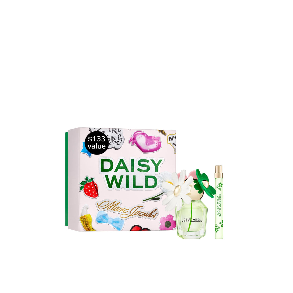 Marc Jacobs Daisy Wild Eau de Parfum - Adventurous Floral Women's Perfume - With Notes of Banana Blossom Accord, Jasmine & Macadamia Accord, Sandalwood & Vetiver des Sables