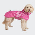 Spark Paws Dog Raincoat, Waterproof Windproof Rain Jacket, for Small Medium Large Extra Large Dogs, Reflective Breathable Full-Body Coverage Dry Suit - Neon White Navy Blue, 2XL