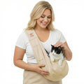 Tomkas Small Dog Sling Carrier - Classic Pocket & Classic Strap - Wrap Carrier - for 3-10 lbs Pets(Black)