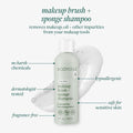 EcoTools Makeup Brush Cleanser + Sponge Shampoo, Fragrance-Free, 8 Fl Oz