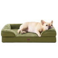 EHEYCIGA Orthopedic Dog Beds Large Sized Dog, Waterproof Memory Foam Pet Bed with Sides, Non-Slip Bottom Large Pet Bed with Washable Removable Cover, Grey