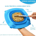 Aquapaw Lick Mat for Dogs with Suction Cups - XL, Blue, 1-Pack - Slow Feeder Lick Pads for Dogs & Grooming Enrichment - Food Mat for Peanut Butter Treats