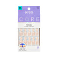 Kiss Core, Press On Nails, Nail glue included, 'Curiosity', White, Medium Size, Almond Shape, Includes 32 Nails, 2g Glue, 1 Manicure Stick, 1 Mini File