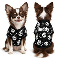 Personalized Halloween Dog Shirt, Custom Pet Shirt with Name, Pumpkin Bat Spider Web Dog Costume