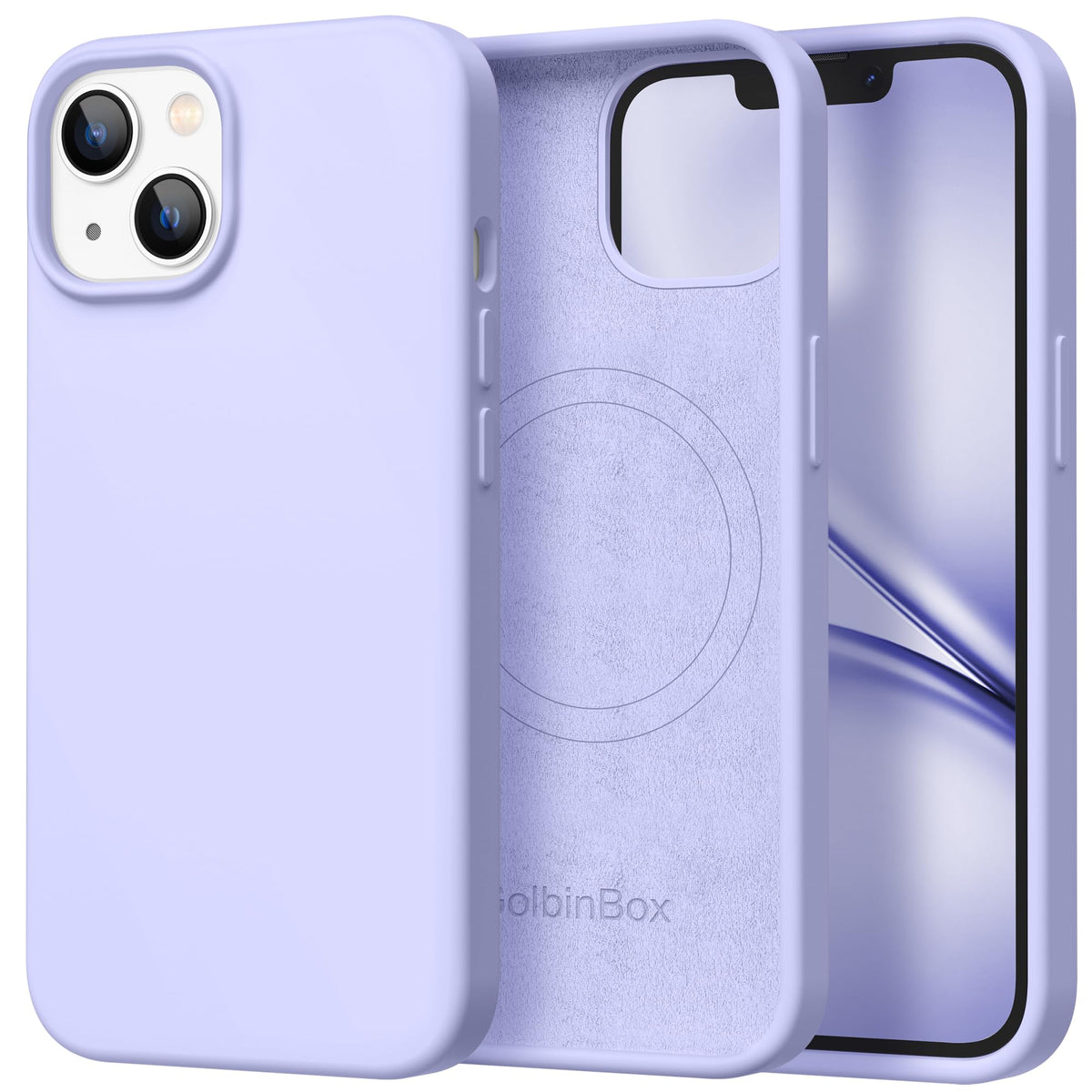 GolbinBox Magnetic for iPhone 16 Pro Max Case, Silicone Cover, Chalk Pink