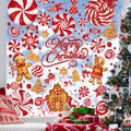 DULEFUN Christmas Window Clings, Gingerbread Man Candy Window's Stickers