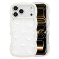 QLTYPRI Bow Case for iPhone 13/iPhone 14 Wavy Fame, Pink