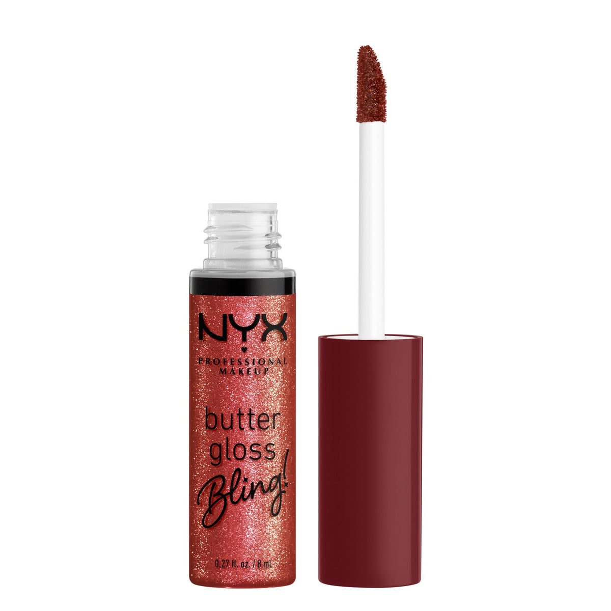 NYX PROFESSIONAL MAKEUP Butter Gloss, Non-Sticky Lip Gloss - Sugar Glass (Clear), Pack Of 3