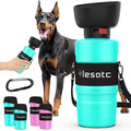 lesotc Dog Water Bottle, Portable Pet Water Dispenser, Leak Proof Travel Squeeze Water Bottle for Dogs, Puppy Essentials Dog Stuff Accessories for Outdoor Walking, Hiking, BPA-Free, Lightweight