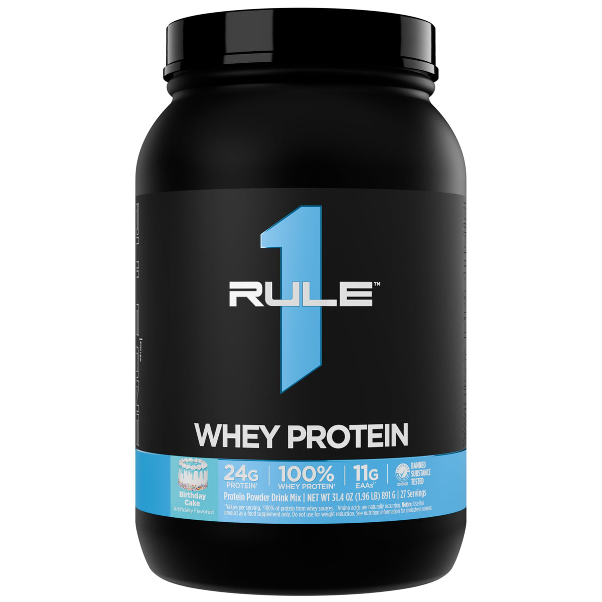 Rule 1 Proteins Whey Protein Powder, Vanilla Ice Cream, 68 Servings | 24g Fast-Acting Protein from All-Whey Sources with Naturally Occurring EAAs & BCAAs for Workout Recovery or Anytime Use