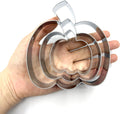 LILIAO Pumpkin Cookie Cutters 3-Pc Set, 3 Sizes: 4.56", 3.34", 2.36"