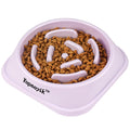 2 Pack Slow Feeder Dog Bowls for Healthy Eating, Non-Slip and Anti-Choking Design, Reduces Bloating & Overeating for Medium Dogs and Cats, Easy to Clean