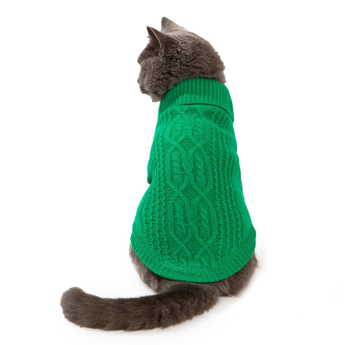 Cat Sweater Stretchy,19 Colors,6 Sizes,Snug Winter (Maple Leaf Red, Medium, Vest)