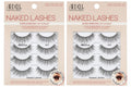 Ardell Naked Strip Lashes 421 Natural Looking False Eyelashes, 4 Pairs | Seamless Blend with Invisiband for Long-Lasting Lightweight Wispy Texture Adds Subtle Volume, Synthetic Hair, Cruelty Free