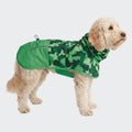 Spark Paws Dog Raincoat, Waterproof Windproof Rain Jacket, for Small Medium Large Extra Large Dogs, Reflective Breathable Full-Body Coverage Dry Suit - Neon White Navy Blue, 2XL