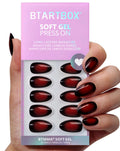 BTArtbox Press On Nails, Cream Puff, Short Almond, Ombre Off White, 32Ct | 2+ Weeks Wear, Salon-Quality Natural Nails, 10-Minute Easy Daily Application, Fast Removal, 16 Sizes, All-in-One Complete Kit
