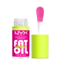 NYX PROFESSIONAL MAKEUP Fat Oil Lip Drip, Moisturizing Lip Oil Gloss, Vegan Tinted Formula, Up to 12 HR Hydration - Newsfeed (Rose Nude)