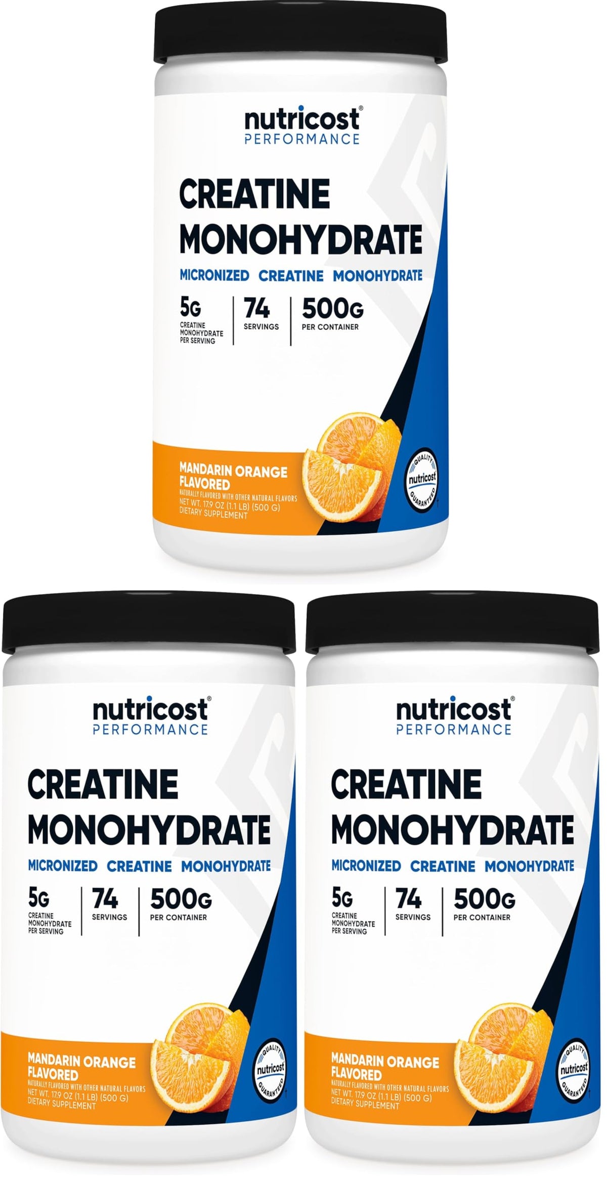 Nutricost Creatine Monohydrate Micronized Powder 500G, 5000mg Per Serv (5g) - 100 Servings, 17.9 Oz