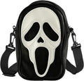Tapp Collections Scream Ghost Face PU Crossbody Goth Sling Bag for Men And Women