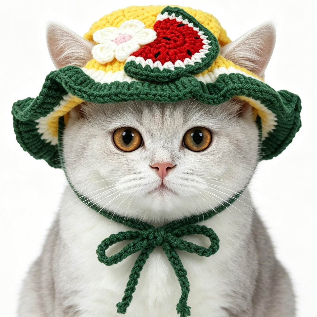 Cute Cat Hats Costume Suitable for 5 to16 lbs - Rabbit Kitten Hat Head Circumference 11" or Less Cat Hats for Cats only Pet Photography Outfits