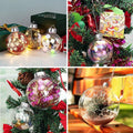 12 Pcs 3.15 Inch Clear Plastic Fillable Ornament Balls, Removable Top Clear Hanging Ornaments Ball, DIY Plastic Ornaments Round Balls, Perfect for Decoration On Christmas Trees, Wedding, Party