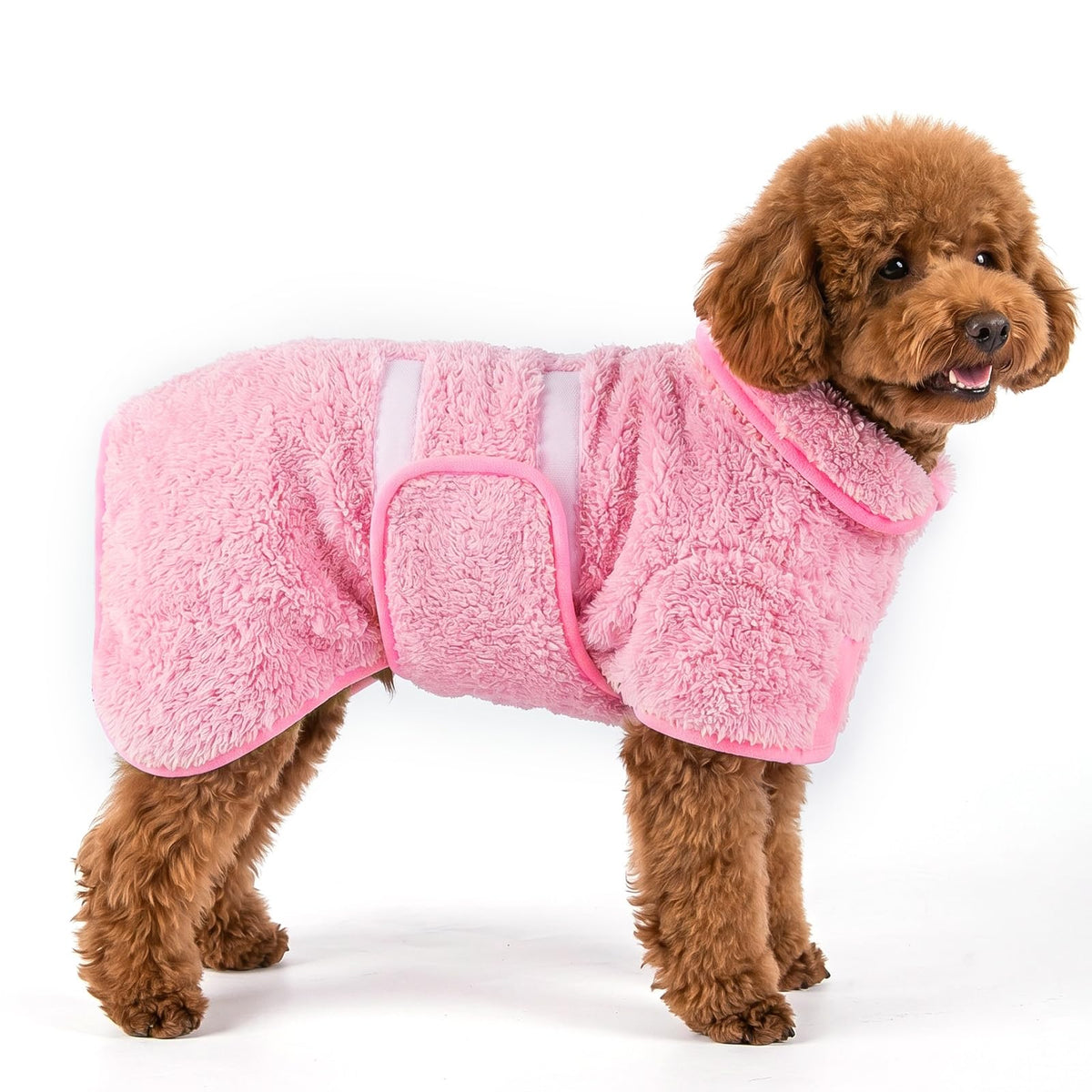 Dog Bathrobe, Super Absorbent for Small to Large Dogs, Dark Blue XL | Dog Robes with Soft Fleece, Warm & Cozy, Adjustable Fit, and Quick Drying Coat for Baths Swimming and Grooming