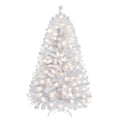 Yaheetech 6ft Pre-lit Christmas Tree with 300 Warm White Lights, White