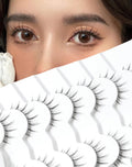Natural Lashes That Look Like Extensions Strip Lashes Natural Look Thin Band Wispy Eyelashes 13mm Cat Eye False Eyelashes Foxy Eye Lashes 12 mm 7 Pairs S10