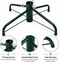 SOMITO Folding Metal Christmas Tree Stand for 3 ft to 6 ft Artificial Trees