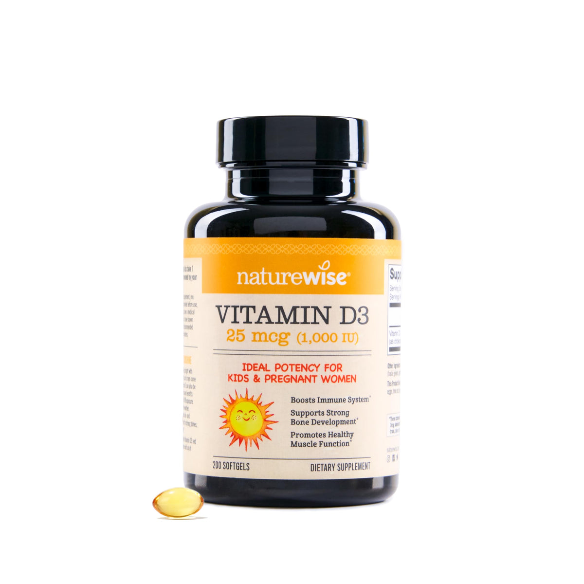 NatureWise Vitamin D3 2000iu (50 mcg) 1-Year Supply for Immune Support, Healthy Muscle Function, and Bone Health - Non-GMO, Gluten Free in Organic Extra Virgin Olive Oil, (Mini Softgel), 360 Count