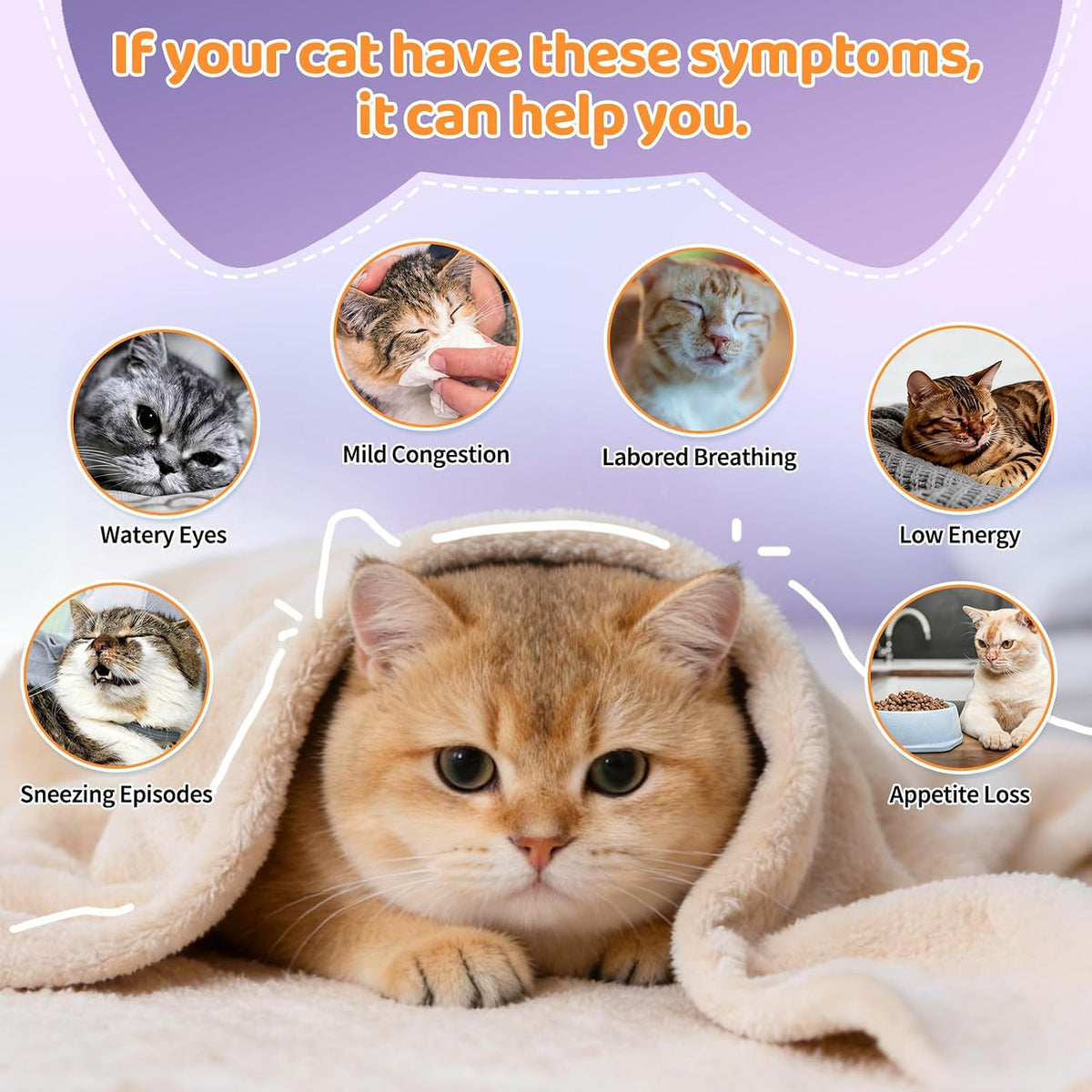 Lysine for Cats, 500ct Cat Immune Support Chews, L-Lysine Supplement for Cats with Colostrum, Omega-3, Soothes Sneezing, Runny Nose & Upper Respiratory Support, Crunchy & Creamy, Chicken Krill Flavor