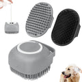 Comotech 6PCS Dog Bath Brush & Dog Toothbrush | Adjustable Handle Shampoo Brush & Scrubber for Short & Long Haired Dogs & Cats | Effectively Solve Odor & Stain Removal Problems (Blue Blue Blue.)