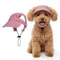 Rbenxia Dog Sun Hat with Ear Holes Pet Summer Baseball Beach Visor Hat